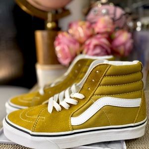 Women’s Vans Sk8-Hi Mustard Yellow Size 7